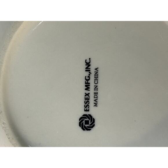 3 Christmas Candy Dip Serving Bowls Poinsettia Holly Star Shaped Gold Rim Essex - Picture 6 of 8